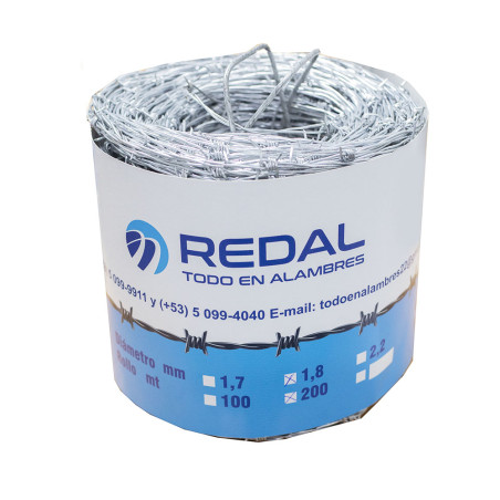 Alambre de púa 200m